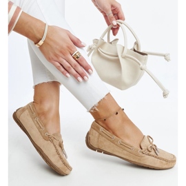 Hayam braune Mokassins mit Schleife 1