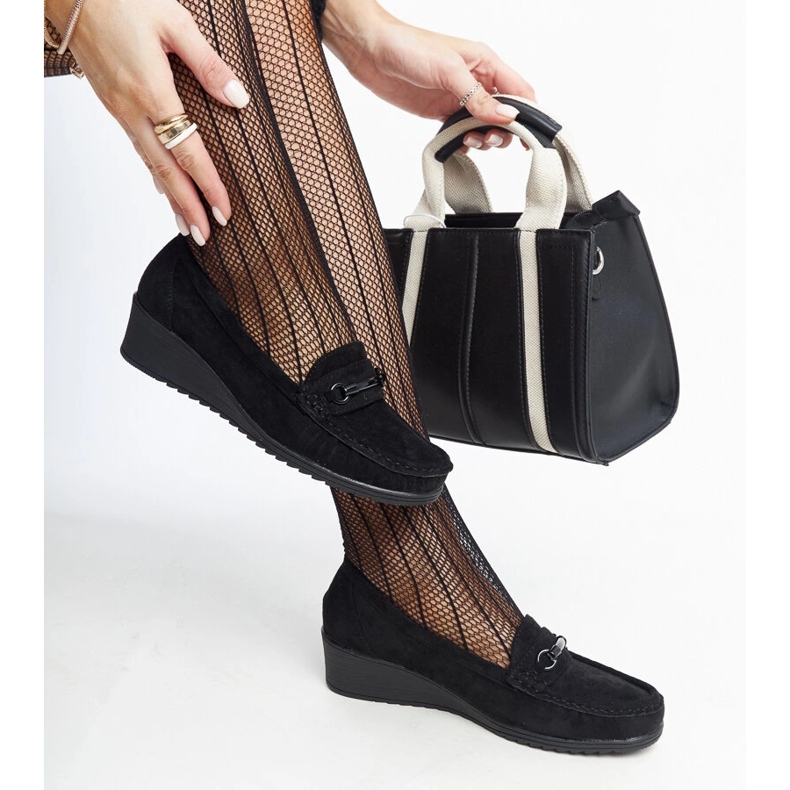 Amels schwarze Keilsandaletten 1