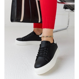 Schwarze Turnschuhe mit dicker Sohle Ruta 2