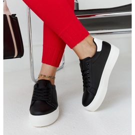 Schwarze Turnschuhe mit dicker Sohle Ruta 3