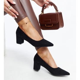 Schwarze Araxi-Pumps mit hohem Absatz 1