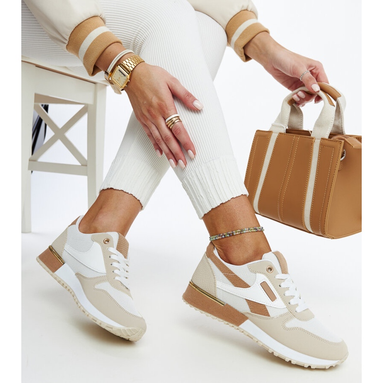 Beige Plateau-Sneaker Rosilda 1