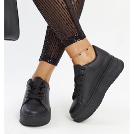 Schwarze Ottavia-Plateau-Sportschuhe 2