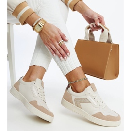 Beige Turnschuhe mit Glitzer Juwan 1
