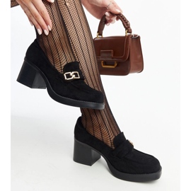 Schwarze Aludra-Pumps mit hohem Absatz 1