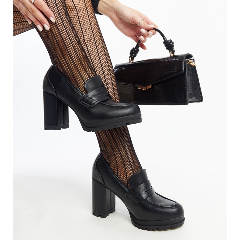 Schwarze Sauda-Schuhe mit hohen Absätzen 2