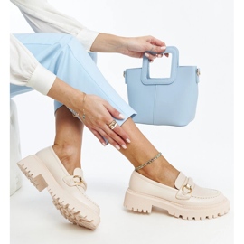 Beigefarbene Slipper mit Lasima-Schnalle 1