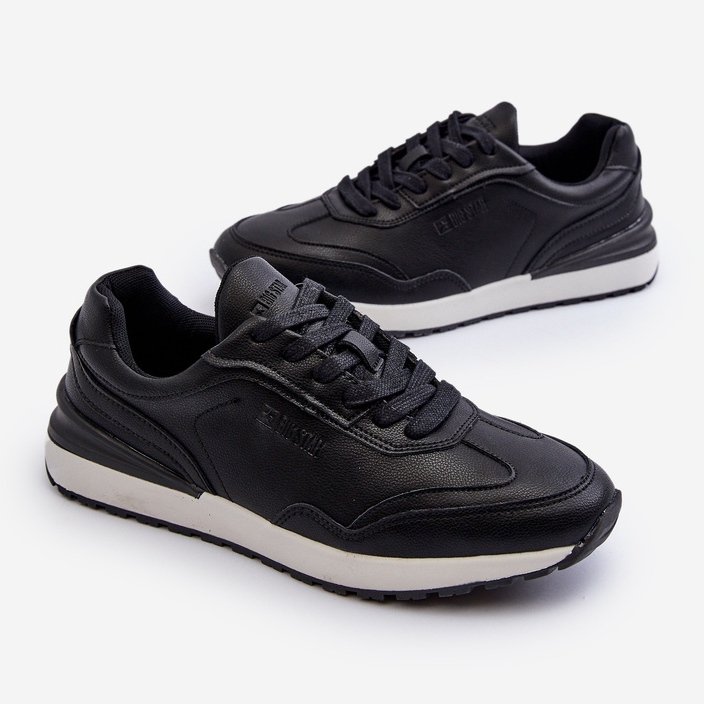 Herren-Ledersneaker Big Star NN174287 Schwarz 1