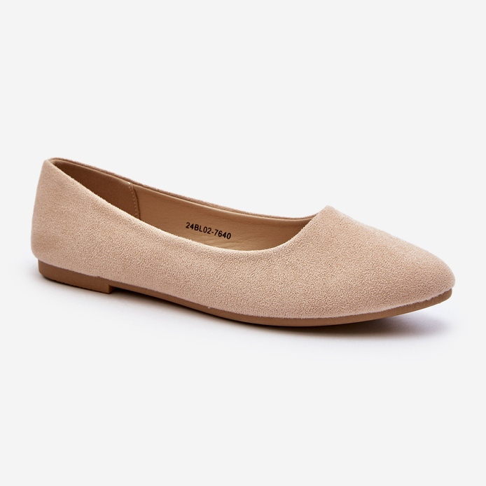 Ballerinas aus Wildleder für Damen Beige Kommia 1