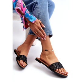 Seastar Frauen mit flachem Pantoffel der Frauen schwarz 6