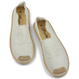 Klassische weiße Damen-Espadrilles 2