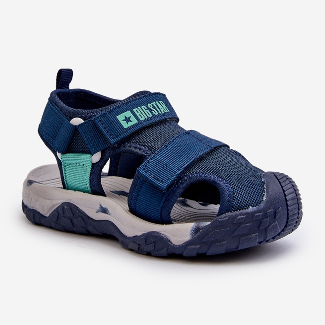 Jungen-Sandalen mit Klettverschluss Big Star NN374236 Marineblau 1