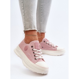 Damen-Sneaker mit massiver Sohle Big Star NN274129 Pink rosa 6