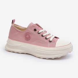 Damen-Sneaker mit massiver Sohle Big Star NN274129 Pink rosa 5