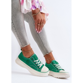 Damen-Sneaker mit massiver Sohle Big Star NN274130 Grün 1