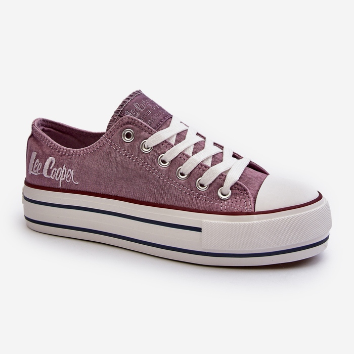Damen-Sneaker mit dicker Sohle Lee Cooper LCW-24-31-2219 Lila violett 2