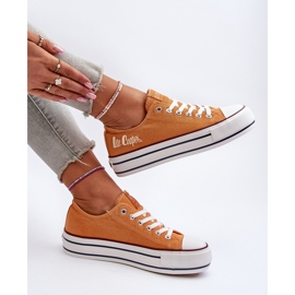 Damen-Sneaker mit dicker Sohle Lee Cooper LCW-24-31-2216 Orange 2