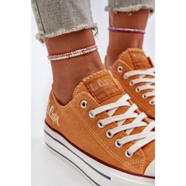 Damen-Sneaker mit dicker Sohle Lee Cooper LCW-24-31-2216 Orange 1
