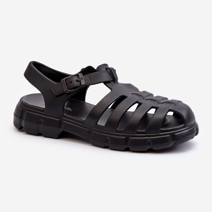 Römische Sandalen aus Schaumstoff für Damen in Schwarz von Gasaria 1