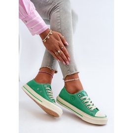 Niedrige Damen-Sneaker Big Star NN274268 Grün 3