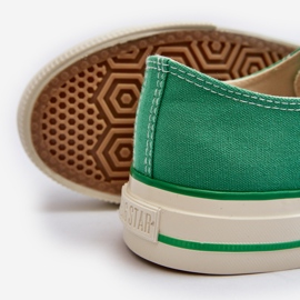 Niedrige Damen-Sneaker Big Star NN274268 Grün 6