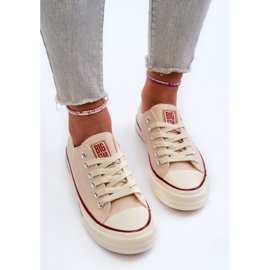 Niedrige Damen-Sneaker Big Star NN274272 Beige 9