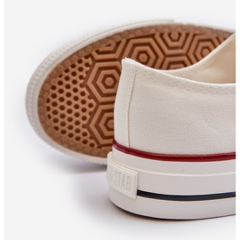 Niedrige Damen-Sneaker Big Star NN274274 Weiß 4
