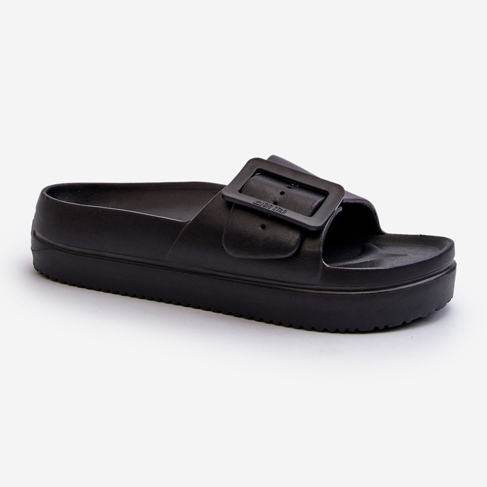 Damen-Flip-Flops aus Schaumstoff auf der Plattform mit Schnalle Big Star NN274A662 Schwarz 1