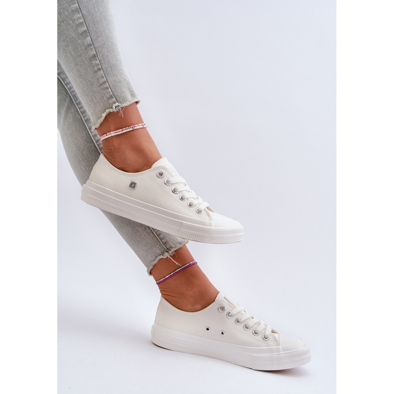 Klassische Damen-Sneaker Big Star NN274285 Weiß 2