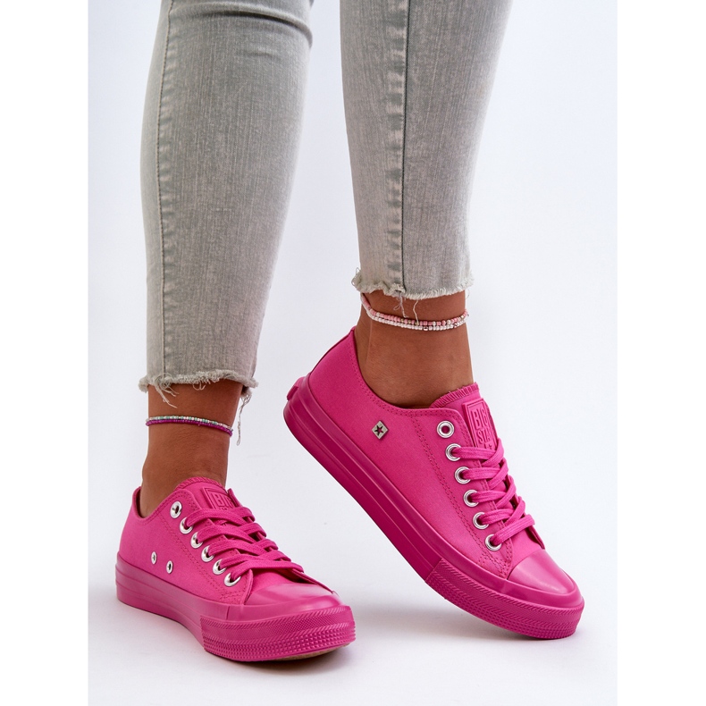 Klassische Damen-Sneaker Big Star NN274290 Fuchsia rosa 2