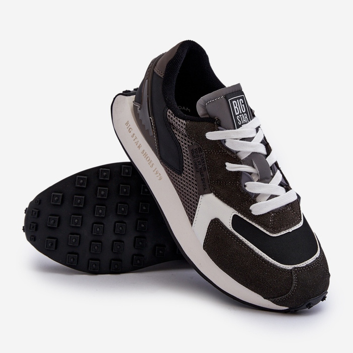 Big Star Herren-Memory-Foam-System-Big-Star-Sportsneaker NN174347 Schwarz 2