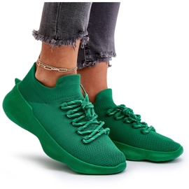 Slip-On-Sportschuhe für Damen, grün, Juhitha 7