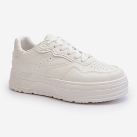 Weiße Plateau-Sneaker für Damen Axivana 2