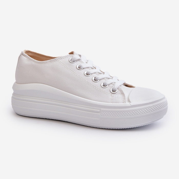 Damen-Sneaker auf massivem Plateau, White Amyete weiß 1