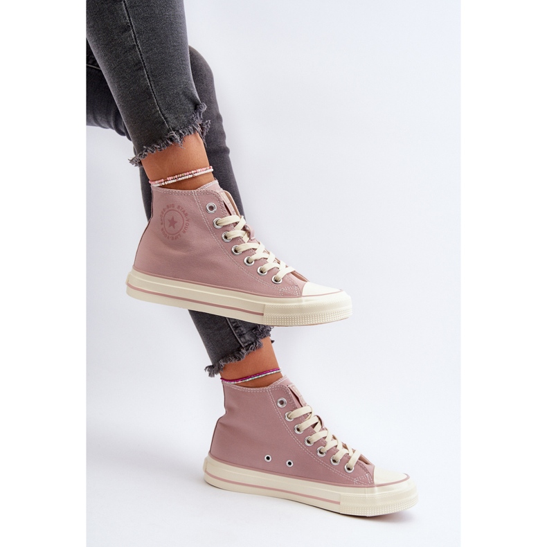 Hohe Damen-Sneaker Big Star NN274277 Rosa 2