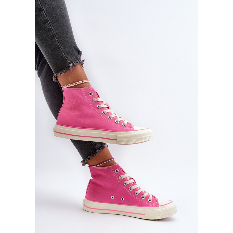Big Star Damen Hohe Sneakers NN274282 Rosa 2