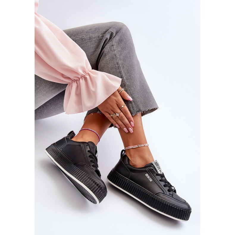 Damen-Plateau-Sneaker Big Star NN274255 Schwarz 2