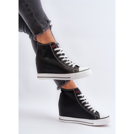 Damen Wedge Sneakers Cross Jeans NN2R4005 Schwarz 1