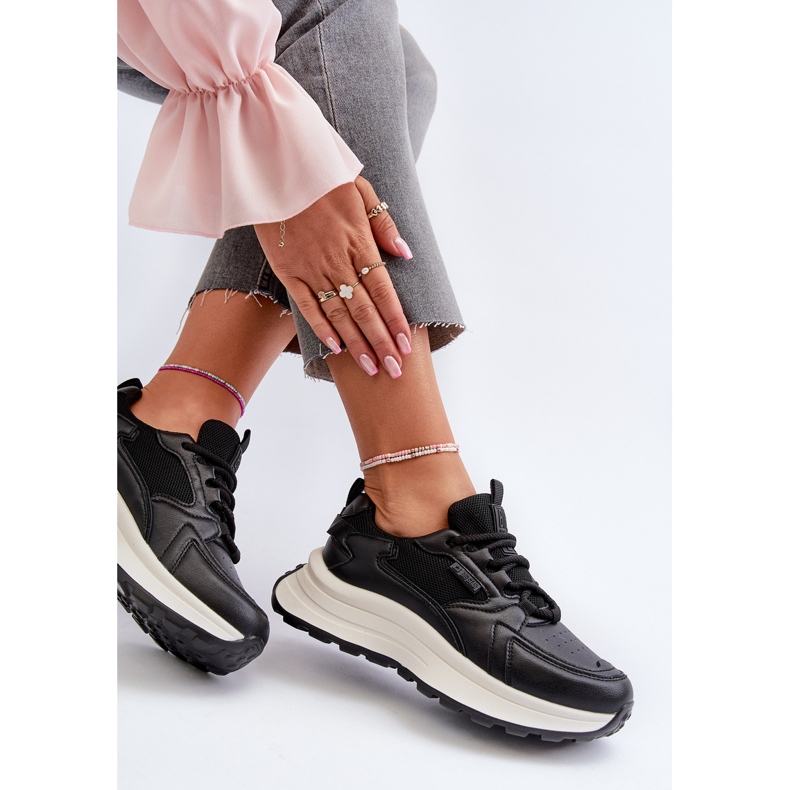 HI-POLY System Big Star Damen Sneakers NN274A106 Schwarz 2