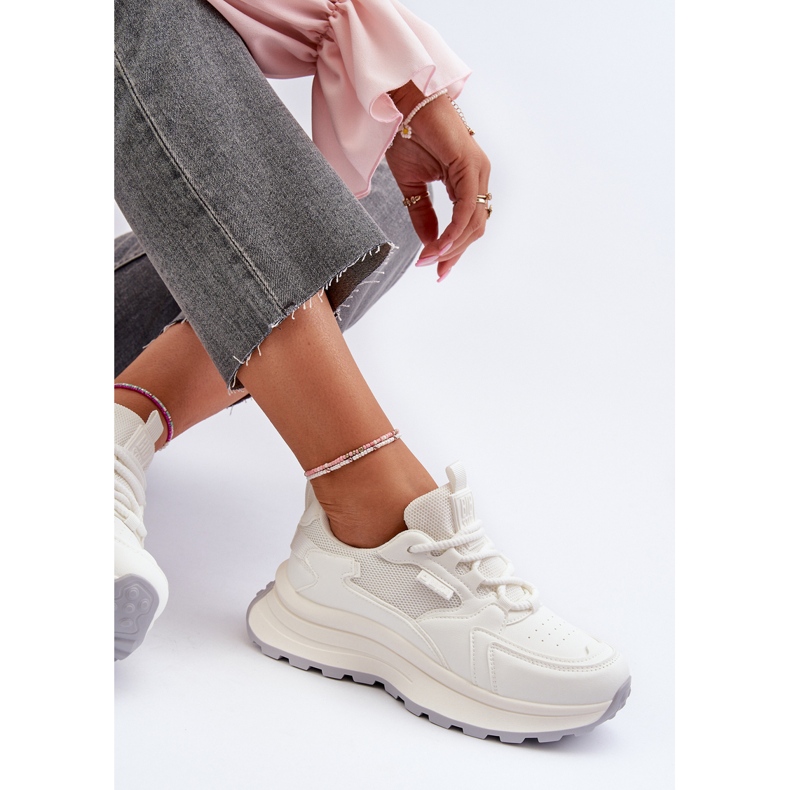 HI-POLY System Big Star Damen Sneakers NN274A107 Weiß 2