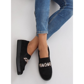 Slipons auf Perlensohle t277p Schwarz 1
