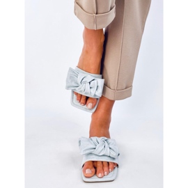 Nisha Slides mit quadratischer Sohle, blau 1