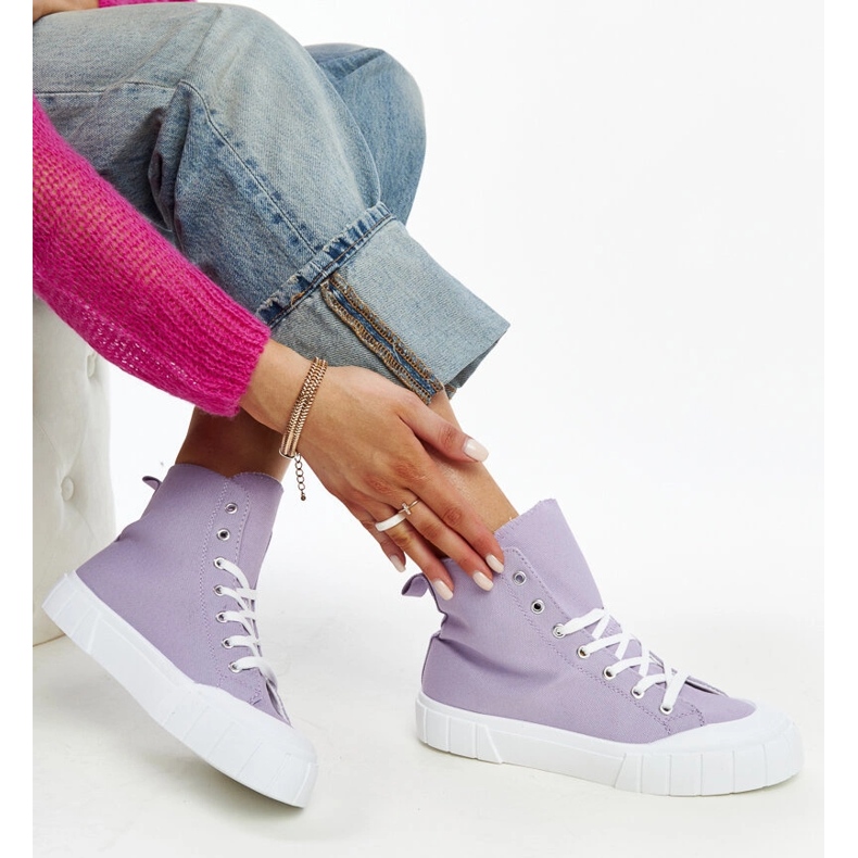 Lila Vinka High-Top-Sneaker 1