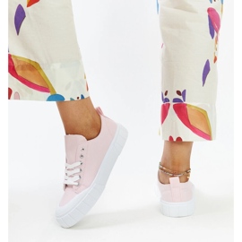 Eduards rosa Stoffsneaker 4