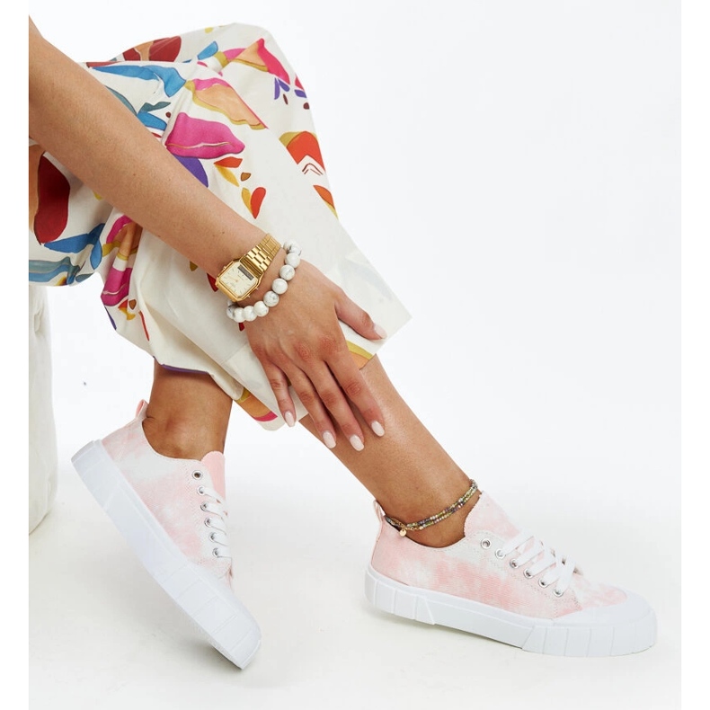 Rosa Jerina-Stoffsneaker 1