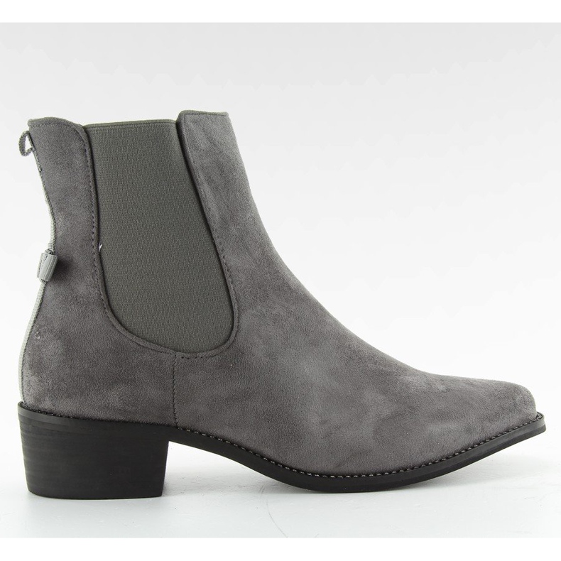 Schmale Chelsea Boots mit Schleife M270 Grau 2