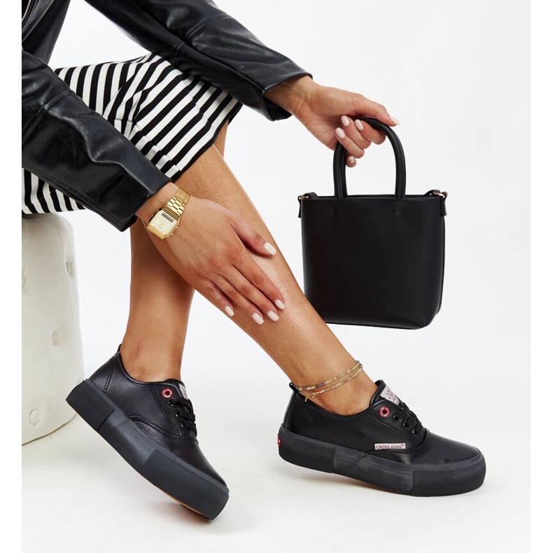 Cross Jeans Schwarze Cross-Jeans-Sneaker für Damen 1