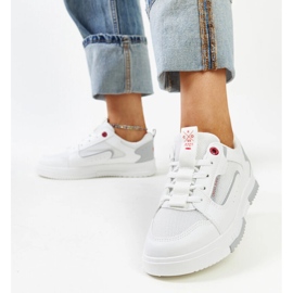 Weiße Cross Jeans-Sneaker für Damen 2
