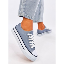 Klassische Damenturnschuhe Fargis L.BLUE blau 2