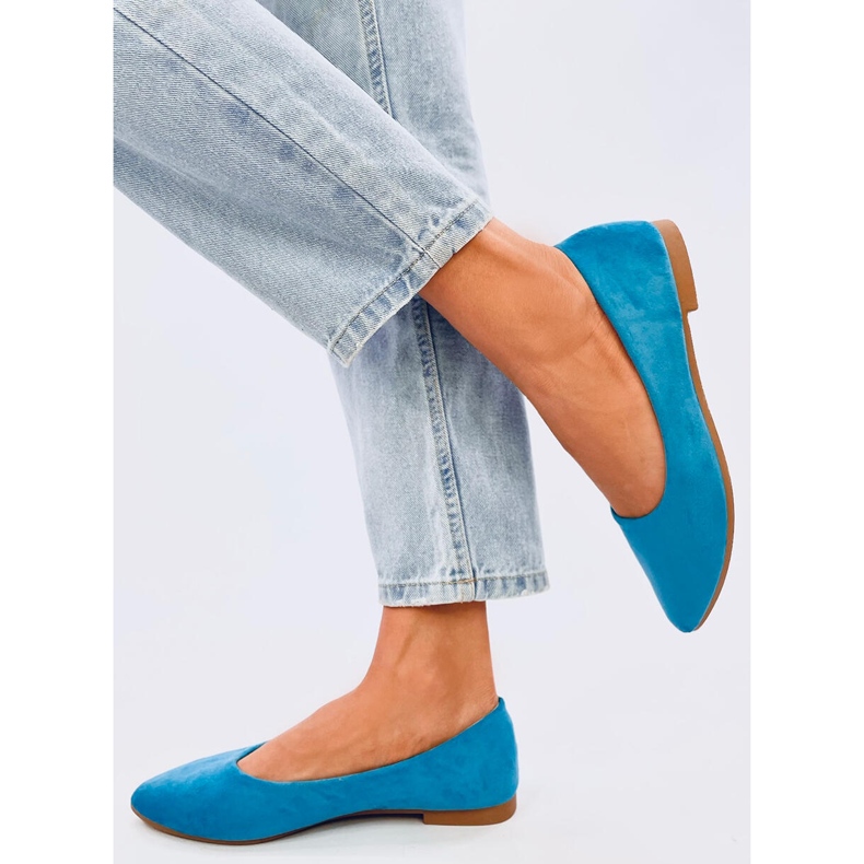 Keys LT.BLUE Ballerinas mit Lederinnensohle blau 1